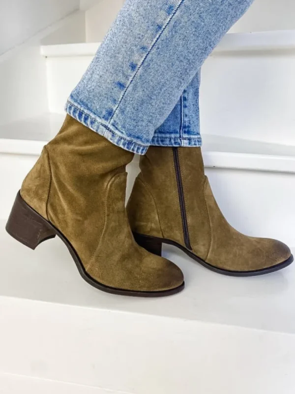 Femme Aliwell Bottines^-Bottines Alias Velours Tan