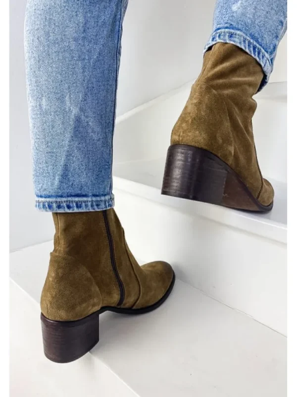 Femme Aliwell Bottines^-Bottines Alias Velours Tan