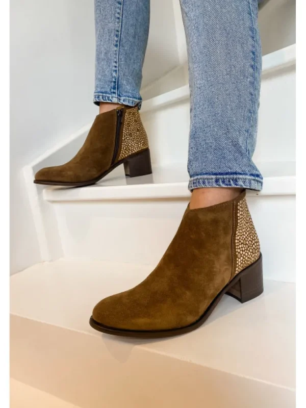 Femme Aliwell Bottines^-Bottines Rezza Velours