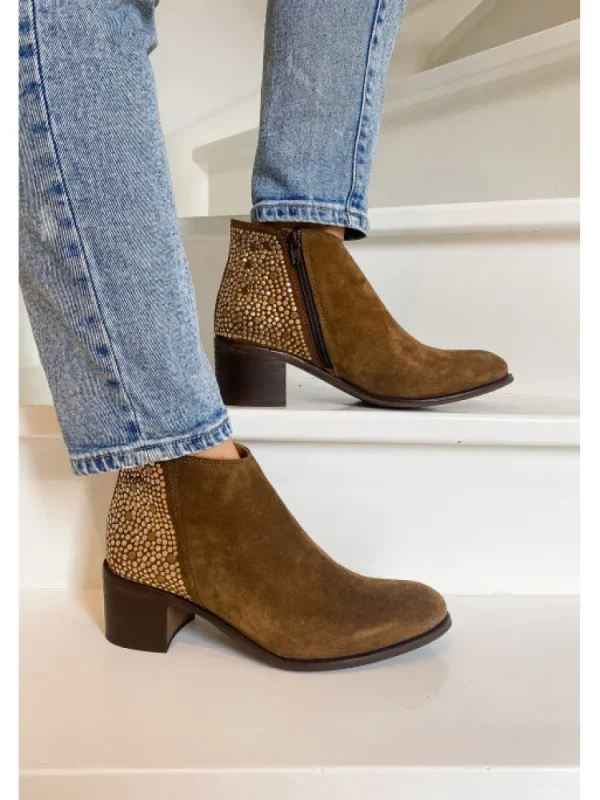 Femme Aliwell Bottines^-Bottines Rezza Velours