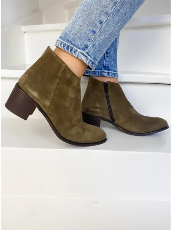 Femme Aliwell Bottines^-Bottines Tiago Velours Antilope