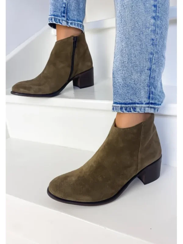 Femme Aliwell Bottines^-Bottines Tiago Velours Antilope