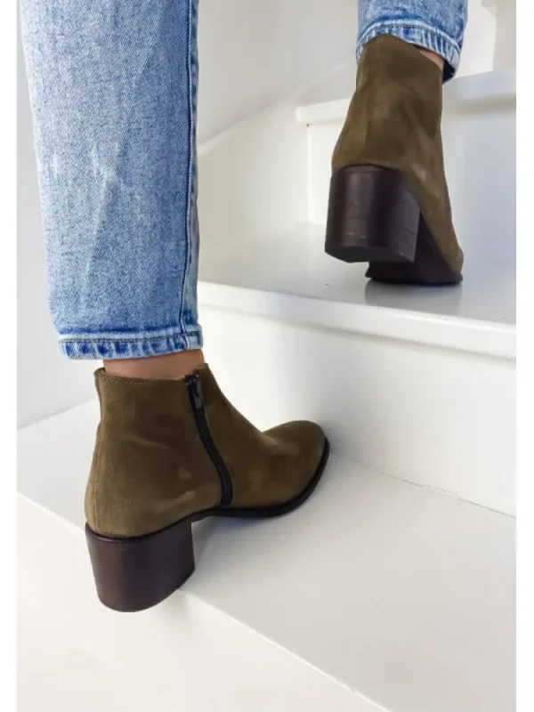Femme Aliwell Bottines^-Bottines Tiago Velours Antilope