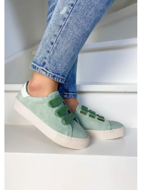 Femme No Name Baskets^Arcade Straps Side Jade-