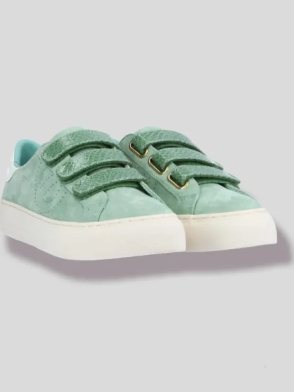 Femme No Name Baskets^Arcade Straps Side Jade-