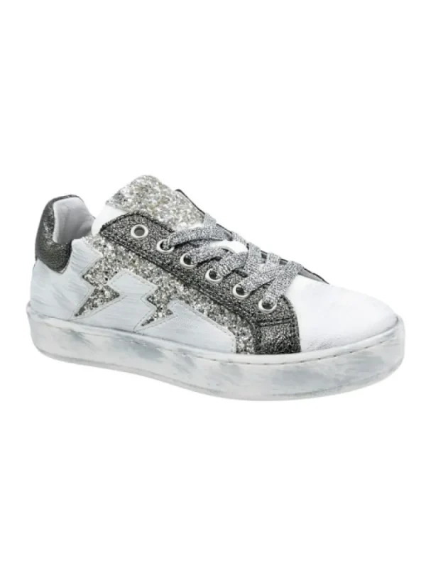 Enfants Reqins Baskets^Baskets Fille Rosalie Mix Glitter-