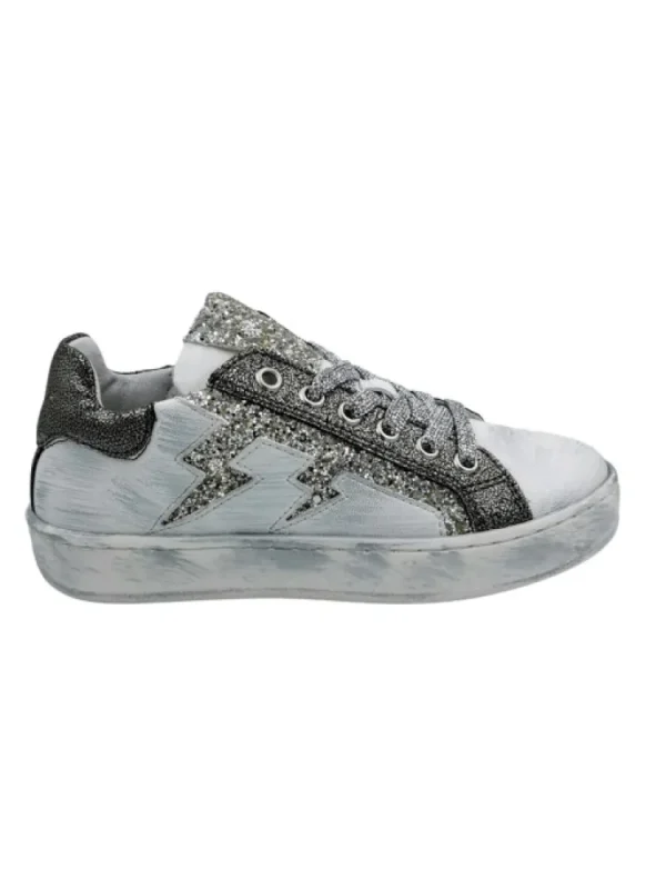 Enfants Reqins Baskets^Baskets Fille Rosalie Mix Glitter-