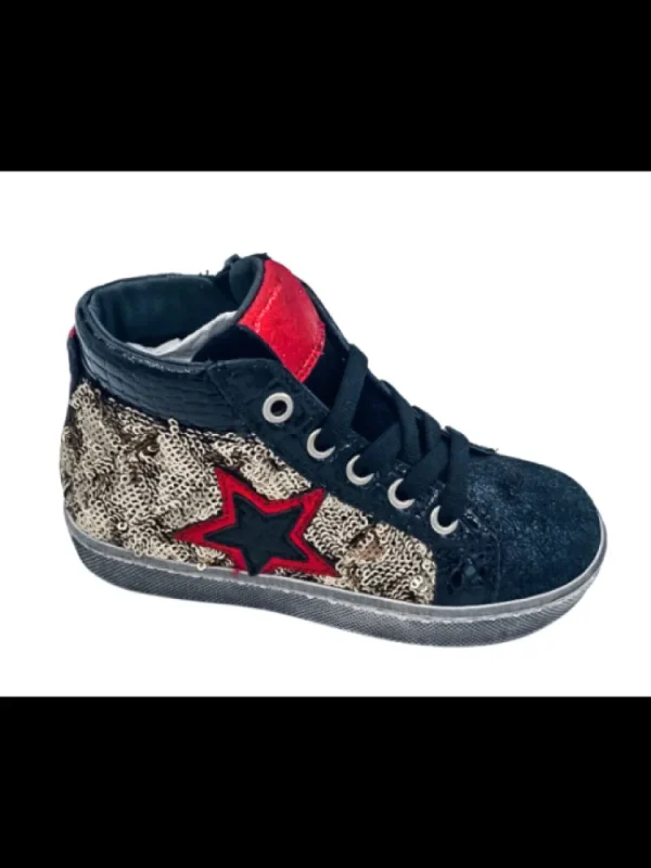 Enfants Reqins Baskets^Baskets Fille Rosane Mix Sequins-