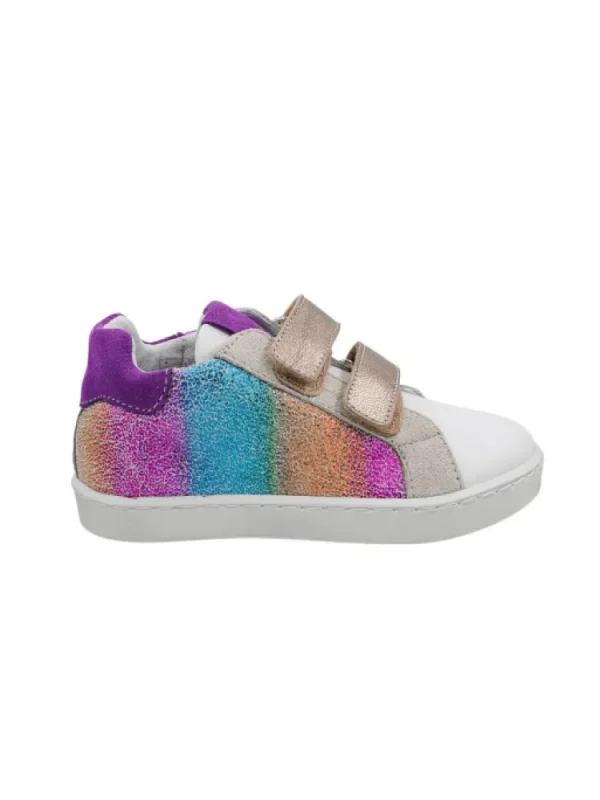 Enfants Reqins Baskets^Baskets Fille Sakim Mix Crack Rainbow-