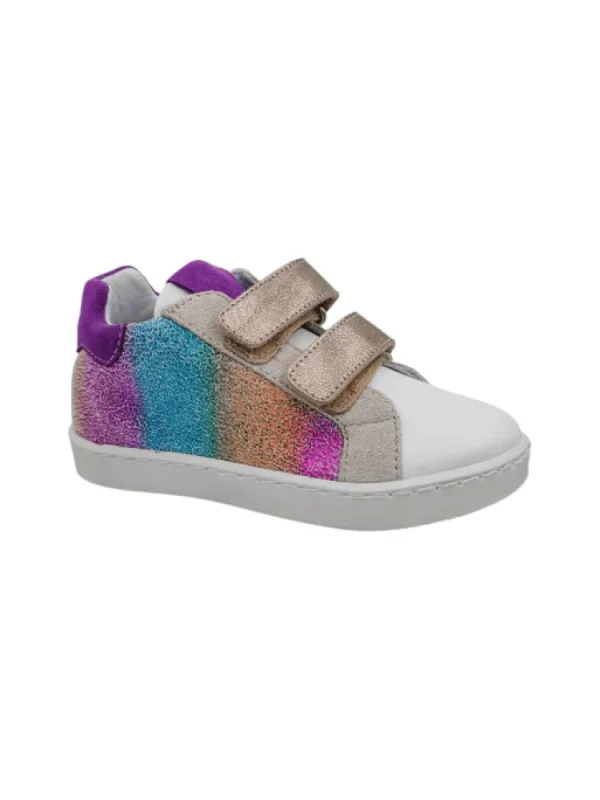 Enfants Reqins Baskets^Baskets Fille Sakim Mix Crack Rainbow-