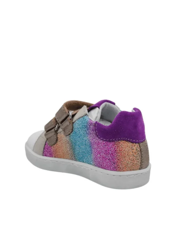 Enfants Reqins Baskets^Baskets Fille Sakim Mix Crack Rainbow-