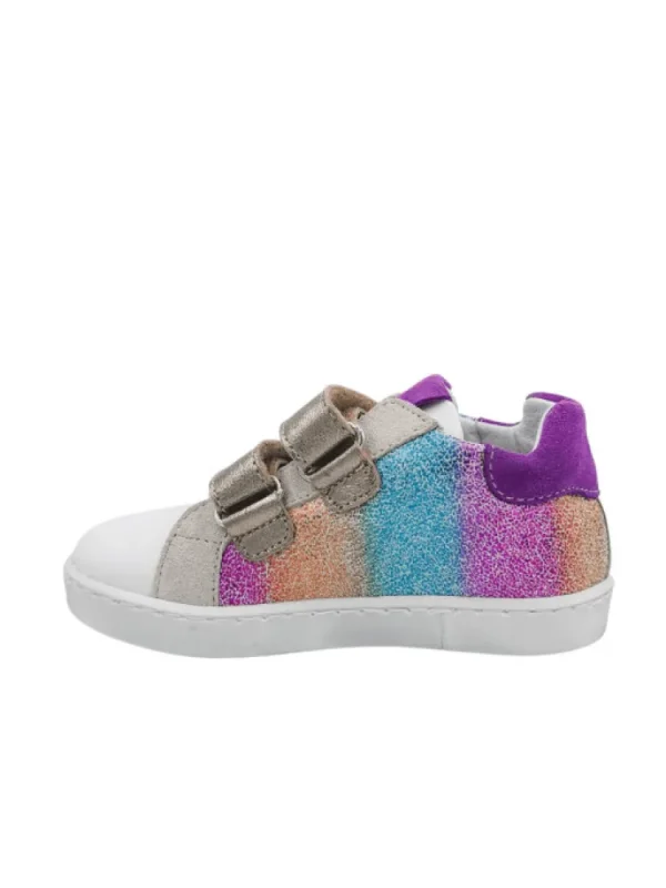 Enfants Reqins Baskets^Baskets Fille Sakim Mix Crack Rainbow-