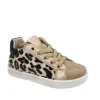 Enfants Reqins Baskets^Baskets Fille Sonic Mix Leopard-