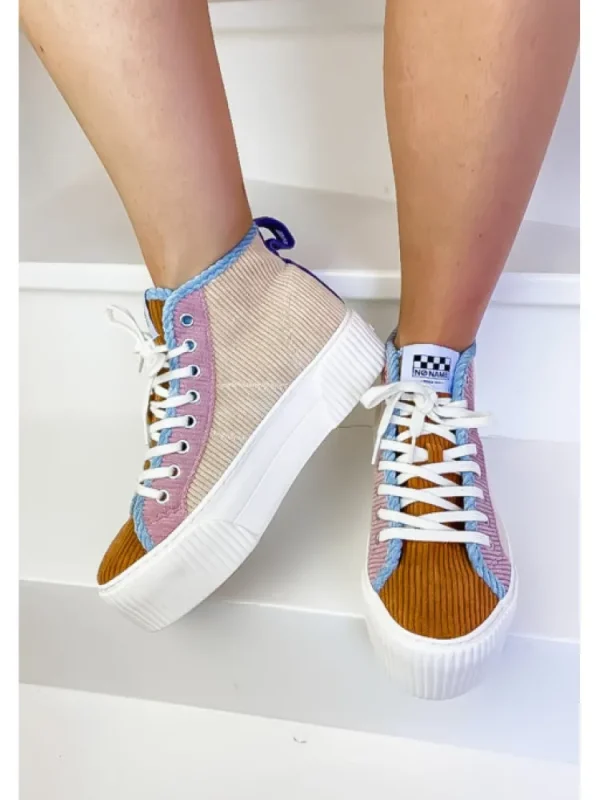Femme No Name Baskets^Baskets Iron Mid Daddy Sable/Camel-