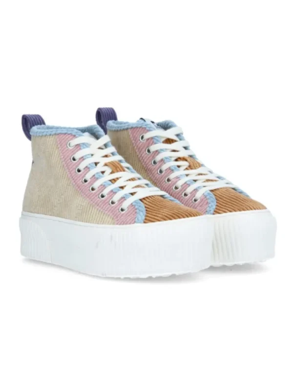 Femme No Name Baskets^Baskets Iron Mid Daddy Sable/Camel-