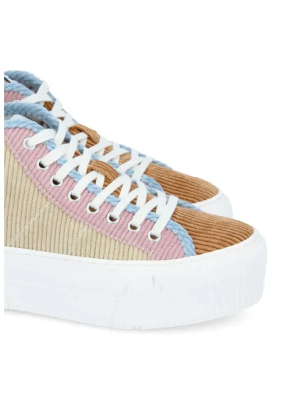 Femme No Name Baskets^Baskets Iron Mid Daddy Sable/Camel-