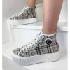Femme No Name Baskets^Baskets Iron Mid Side Scott Dove-