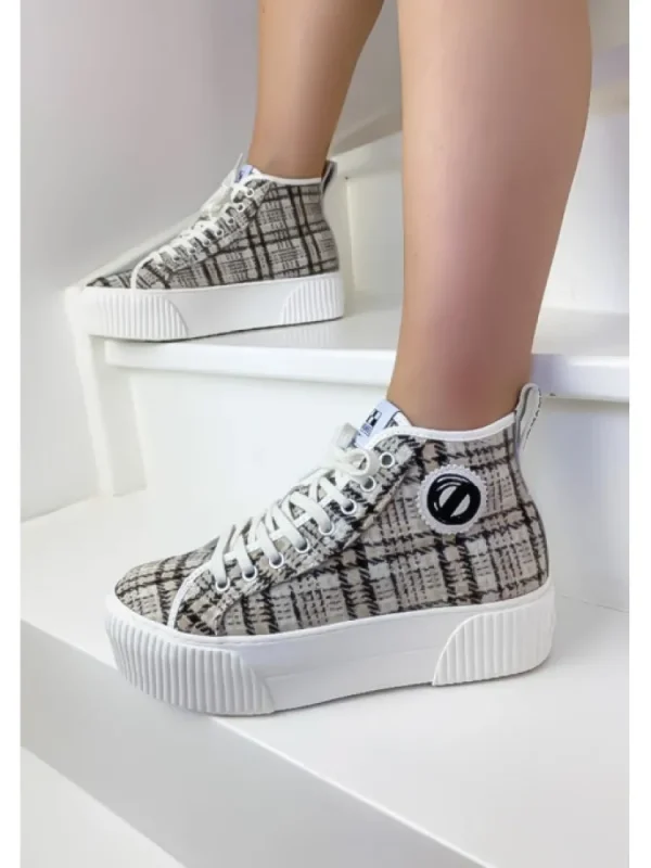 Femme No Name Baskets^Baskets Iron Mid Side Scott Dove-