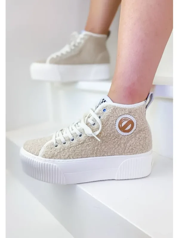 Femme No Name Baskets^Baskets Iron Mid Side Shaun Dove-