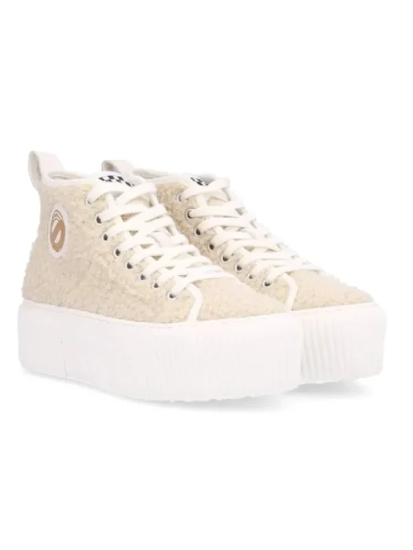 Femme No Name Baskets^Baskets Iron Mid Side Shaun Dove-