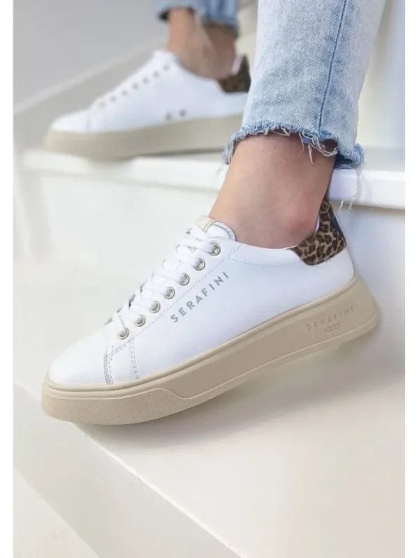 Femme Serafini Baskets^Baskets J.Connors White Animalier-