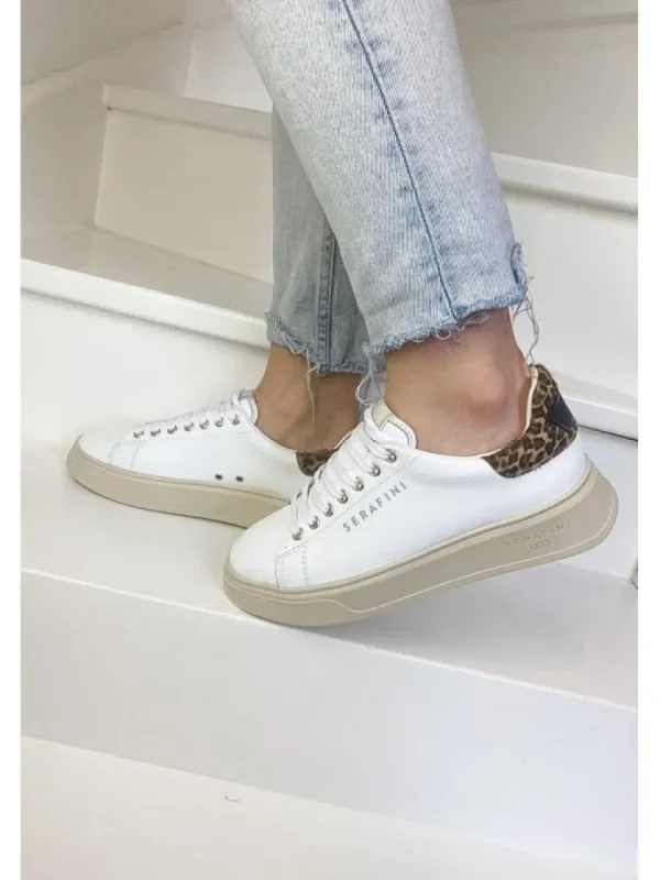 Femme Serafini Baskets^Baskets J.Connors White Animalier-
