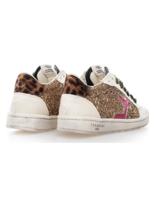 Femme Serafini Baskets^Baskets San Diego Low Gold Cream-