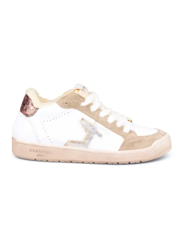 Femme Serafini Baskets^Baskets San Diego Low White Eco-Shearling-