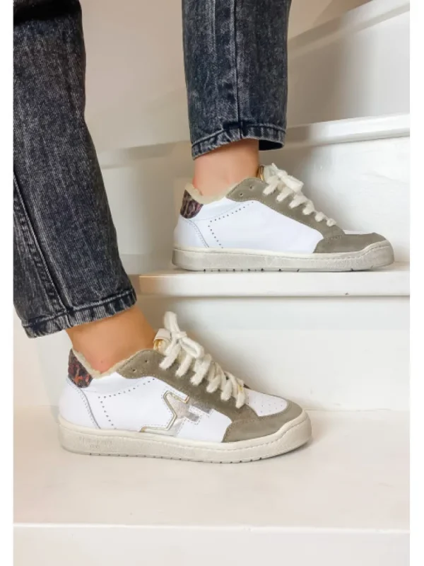 Femme Serafini Baskets^Baskets San Diego Low White Eco-Shearling-