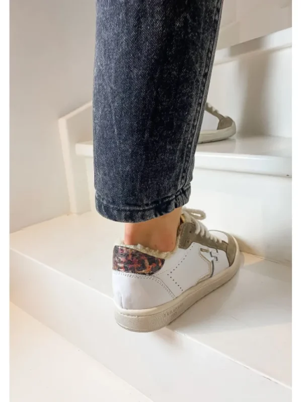 Femme Serafini Baskets^Baskets San Diego Low White Eco-Shearling-
