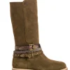 Enfants Reqins Bottes & Bottines^Bottes Enfant Carmela Peau Kaki-