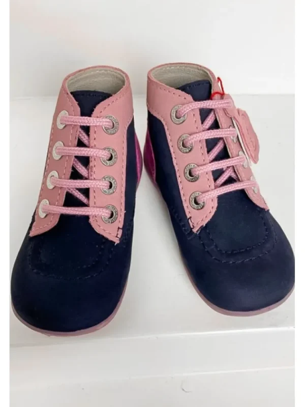 Enfants Kickers Bottines^Bottines Bonbon Marine Tricolore-