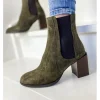 Femme Reqins Bottines^Bottines Breeze Peau Kaki-