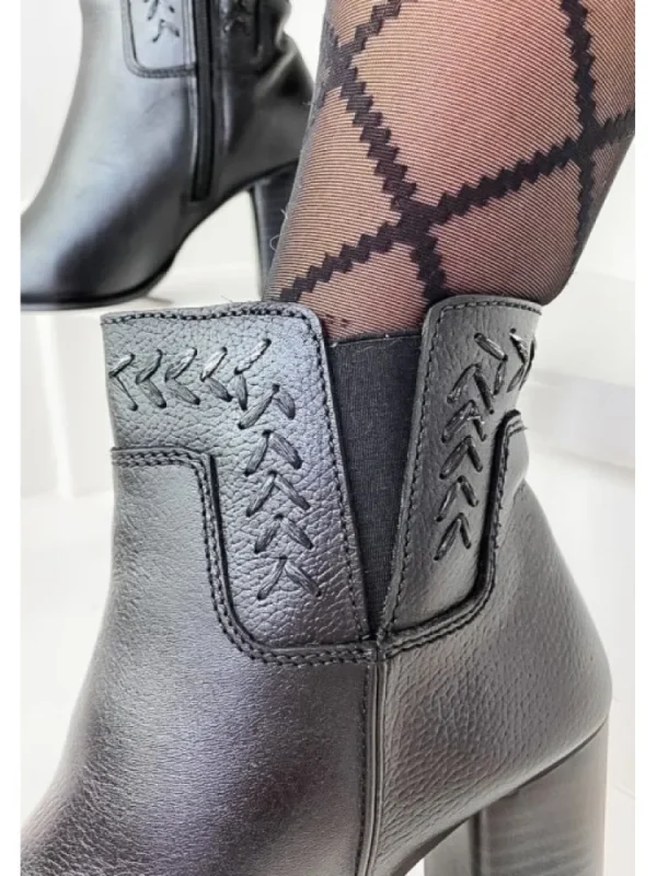 Femme Manoukian Bottines^Bottines Cuir Naila Black-