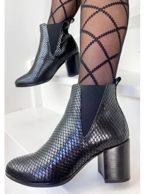 Femme Manoukian Bottines^Bottines Cuir Patrizia Black-