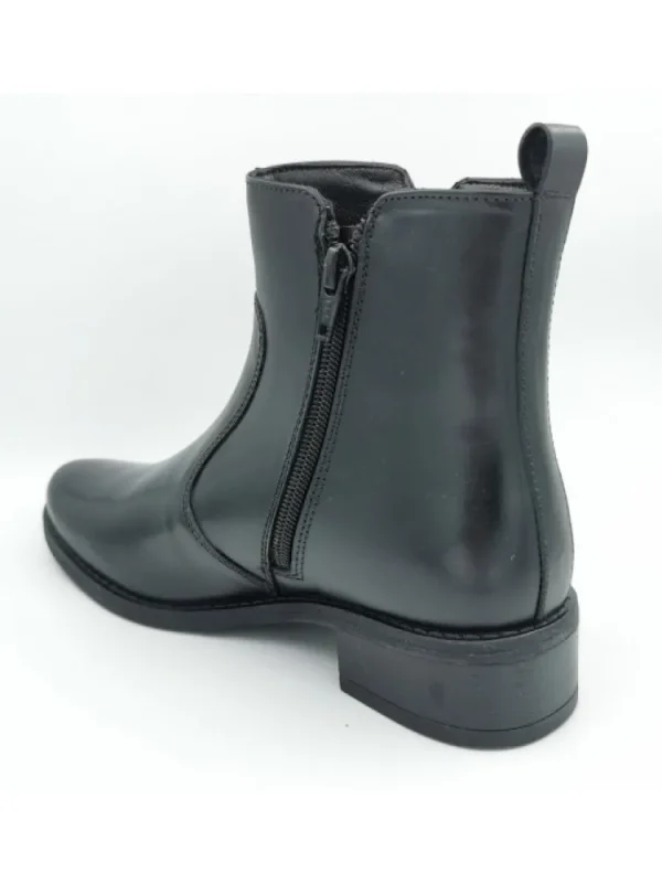 Femme Manoukian Bottines^Bottines Cuir Rosa Black-