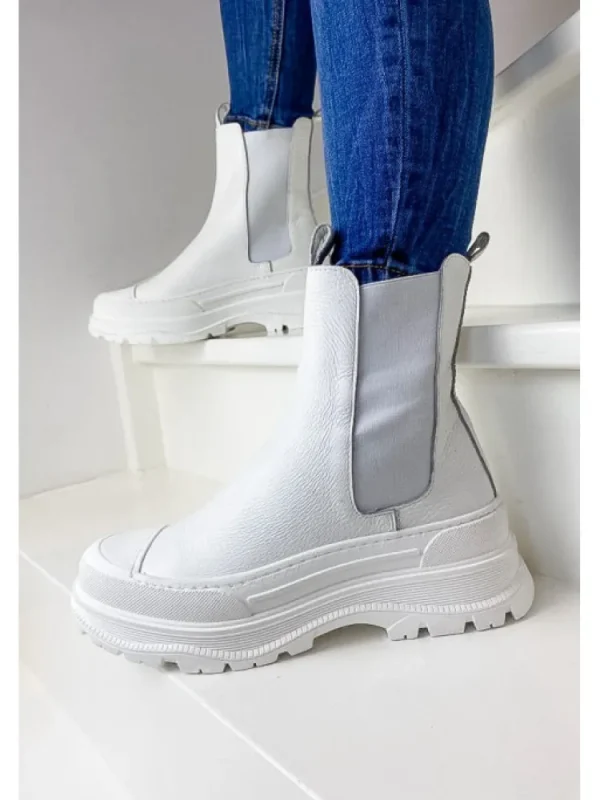 Femme Semerdjian Bottines^Bottines D144M3 Tronchetto Bianco-