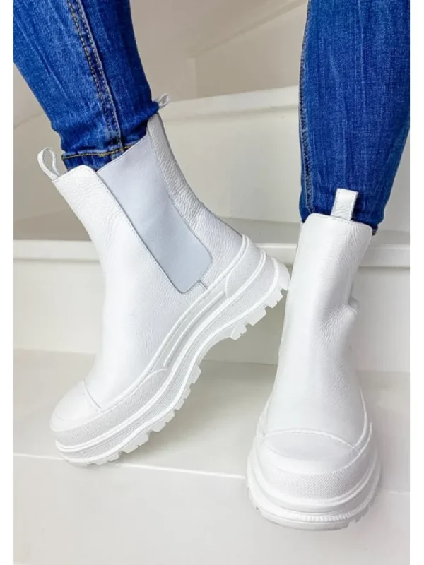Femme Semerdjian Bottines^Bottines D144M3 Tronchetto Bianco-