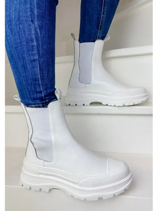 Femme Semerdjian Bottines^Bottines D144M3 Tronchetto Bianco-