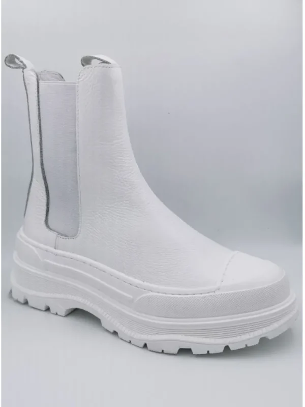 Femme Semerdjian Bottines^Bottines D144M3 Tronchetto Bianco-
