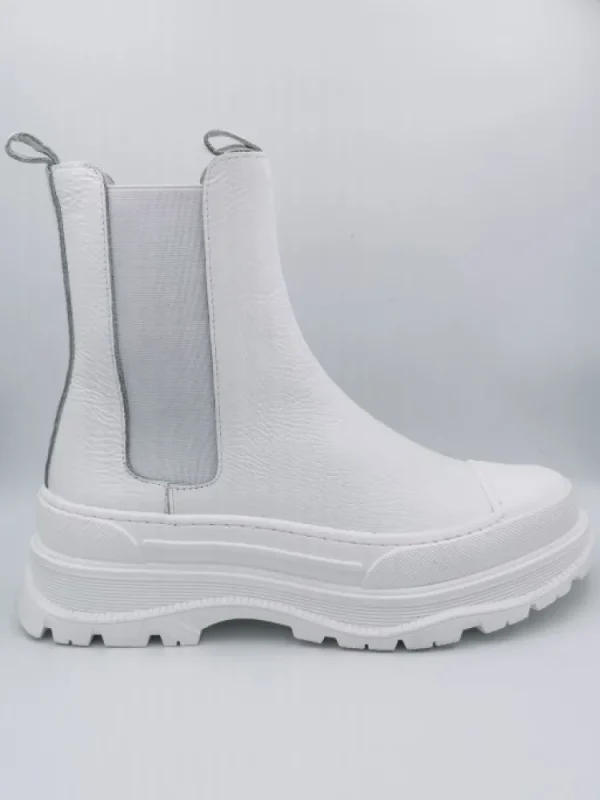 Femme Semerdjian Bottines^Bottines D144M3 Tronchetto Bianco-