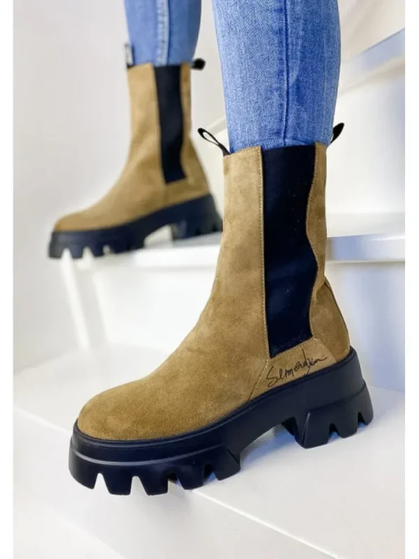 Femme Semerdjian Bottines^Bottines E441E5 Camoscio-