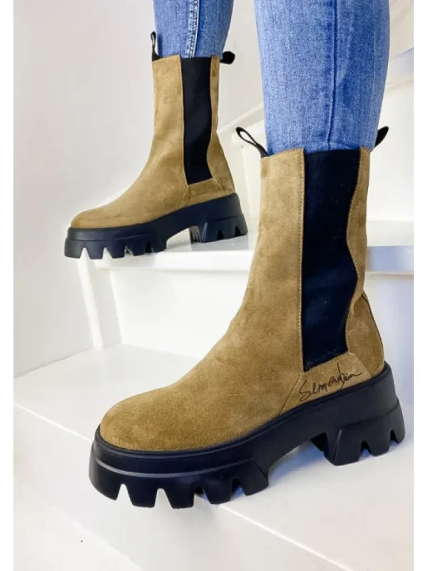 Femme Semerdjian Bottines^Bottines E441E5 Camoscio-