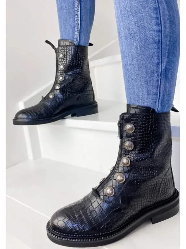 Femme Semerdjian Bottines^Bottines E320E5 Cocco Nero-
