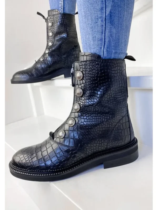 Femme Semerdjian Bottines^Bottines E320E5 Cocco Nero-