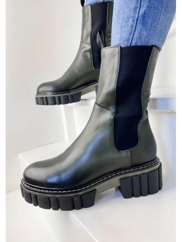 Femme Semerdjian Bottines^Bottines E502E3 Dark Green-