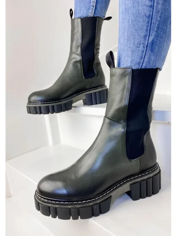 Femme Semerdjian Bottines^Bottines E502E3 Dark Green-