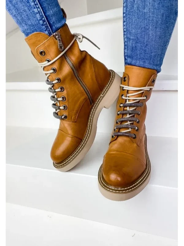 Femme Semerdjian Bottines^Bottines F112E5 Tronchetto Africa Cuoio-