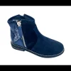 Enfants Reqins Bottes & Bottines^Bottines Fille Michelle Peau Nuit-