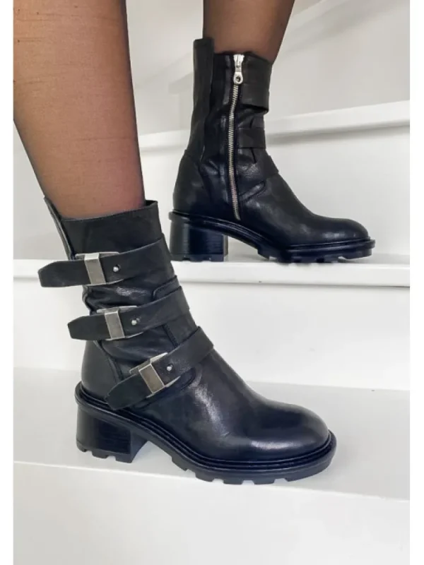 Femme Semerdjian Bottines^Bottines F226K7 Tronchetto Nero-